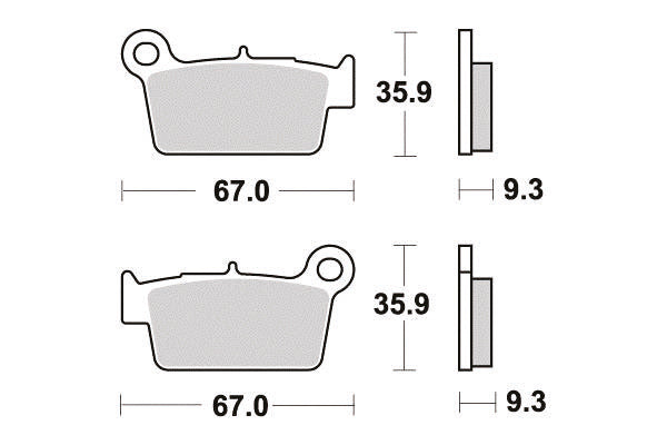 PERFTEC R90 Semi-Metallic Plate