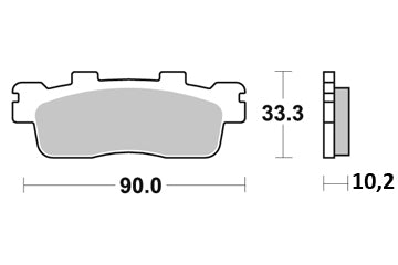 Plaquette PERFTEC R90 Semi-mét