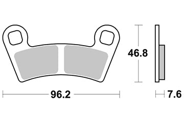 Plaquette Sifam Métal Fritté