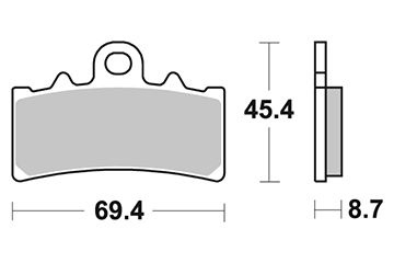 Plaquette de frein PERFTEC Sinter Grip Road