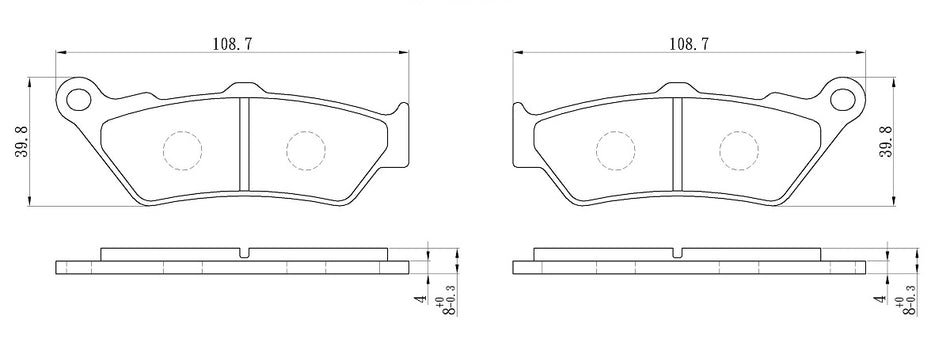 PERFTEC Sinter Grip Road Brake Pad