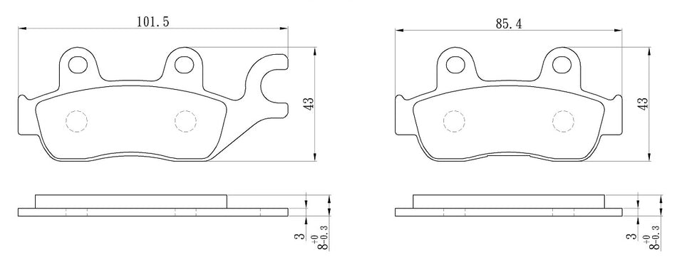 PERFTEC Sinter Grip Road Brake Pad