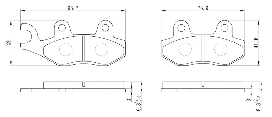 PERFTEC Sinter Grip Road Brake Pad