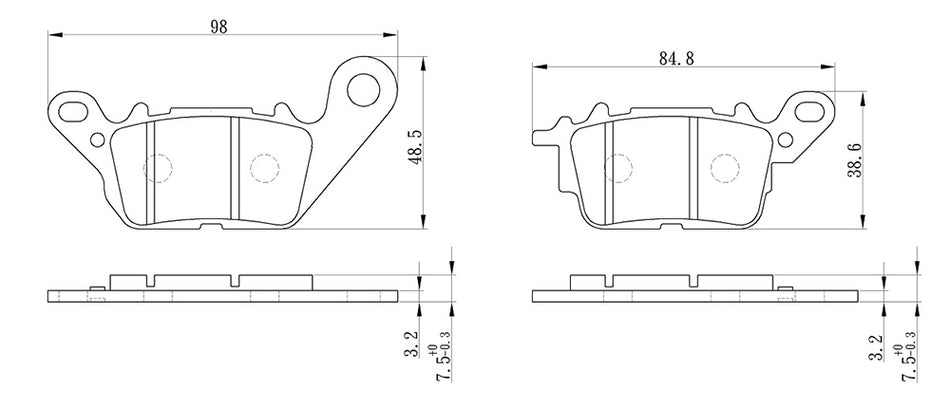 PERFTEC Sinter Grip Road Brake Pad