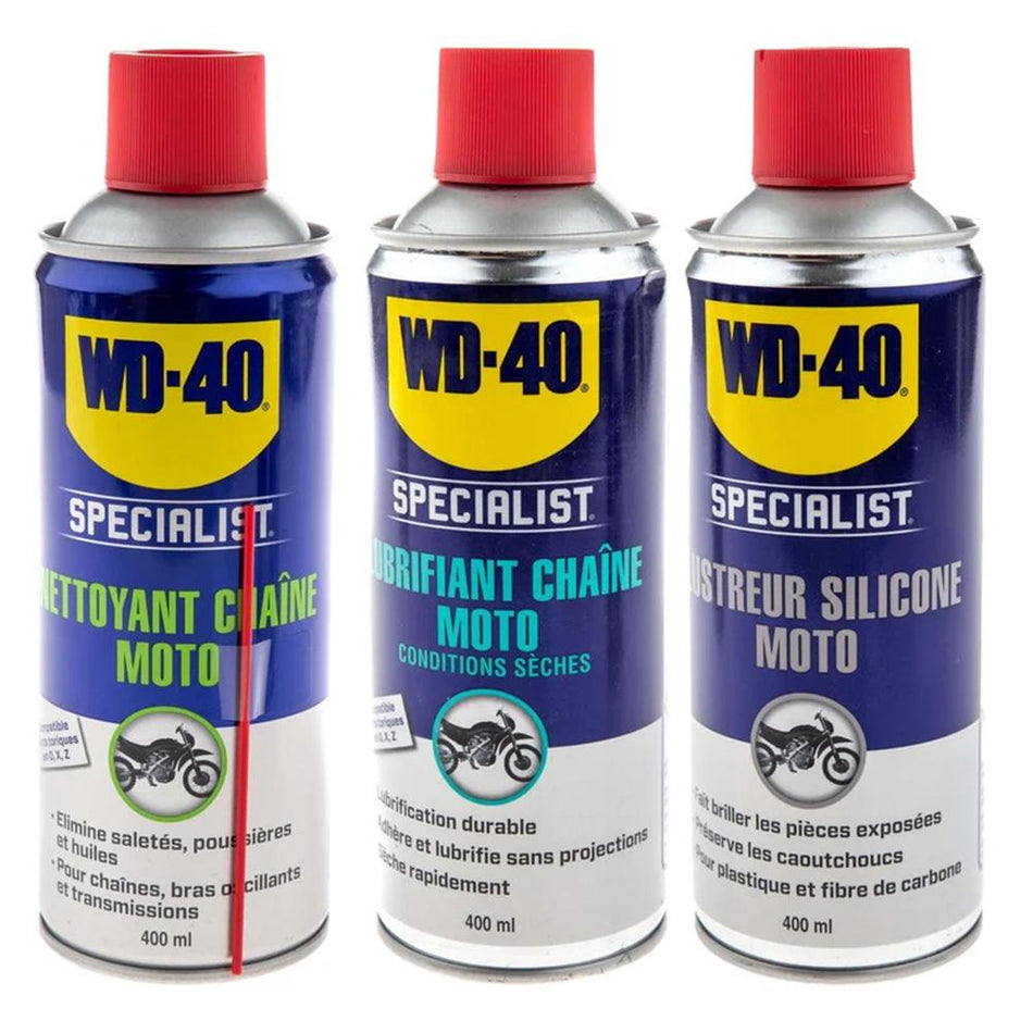 WD-40 Specialist Moto Tripack Vendu à l' unité