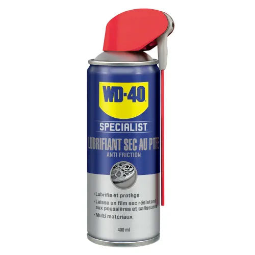 WD-40 smeermiddel. Droog PTFE 400 ml. Per stuk verkocht