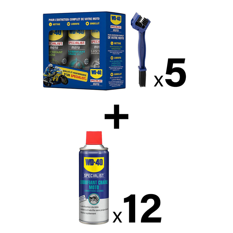 WD-40Opération Moto Tripack Kit de 3 SPRAYS