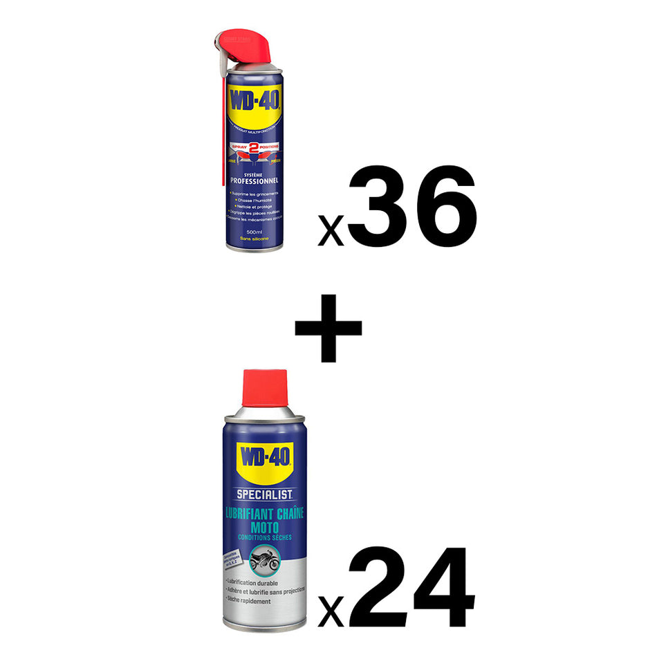 WD-40 Multifunctionele motorfietsbediening 3 multifunctionele dozen + 2